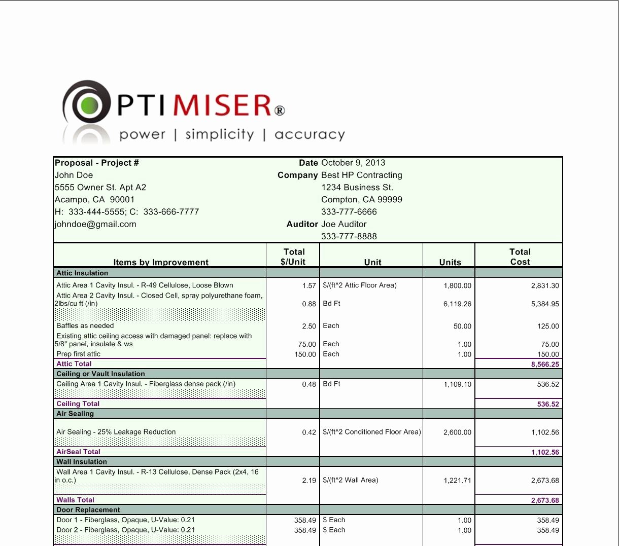 Hvac Proposal Templates Free Fresh Proposal and Bid System Optimiser