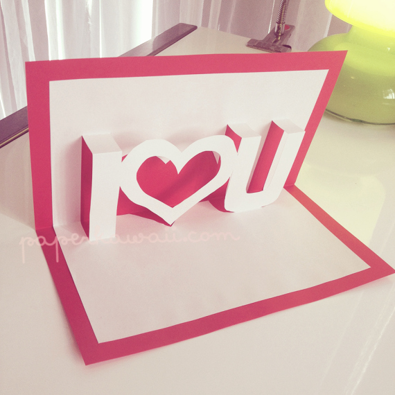 I Love You Pop Up Card Template Awesome 7 Handmade Valentine’s Day Ideas