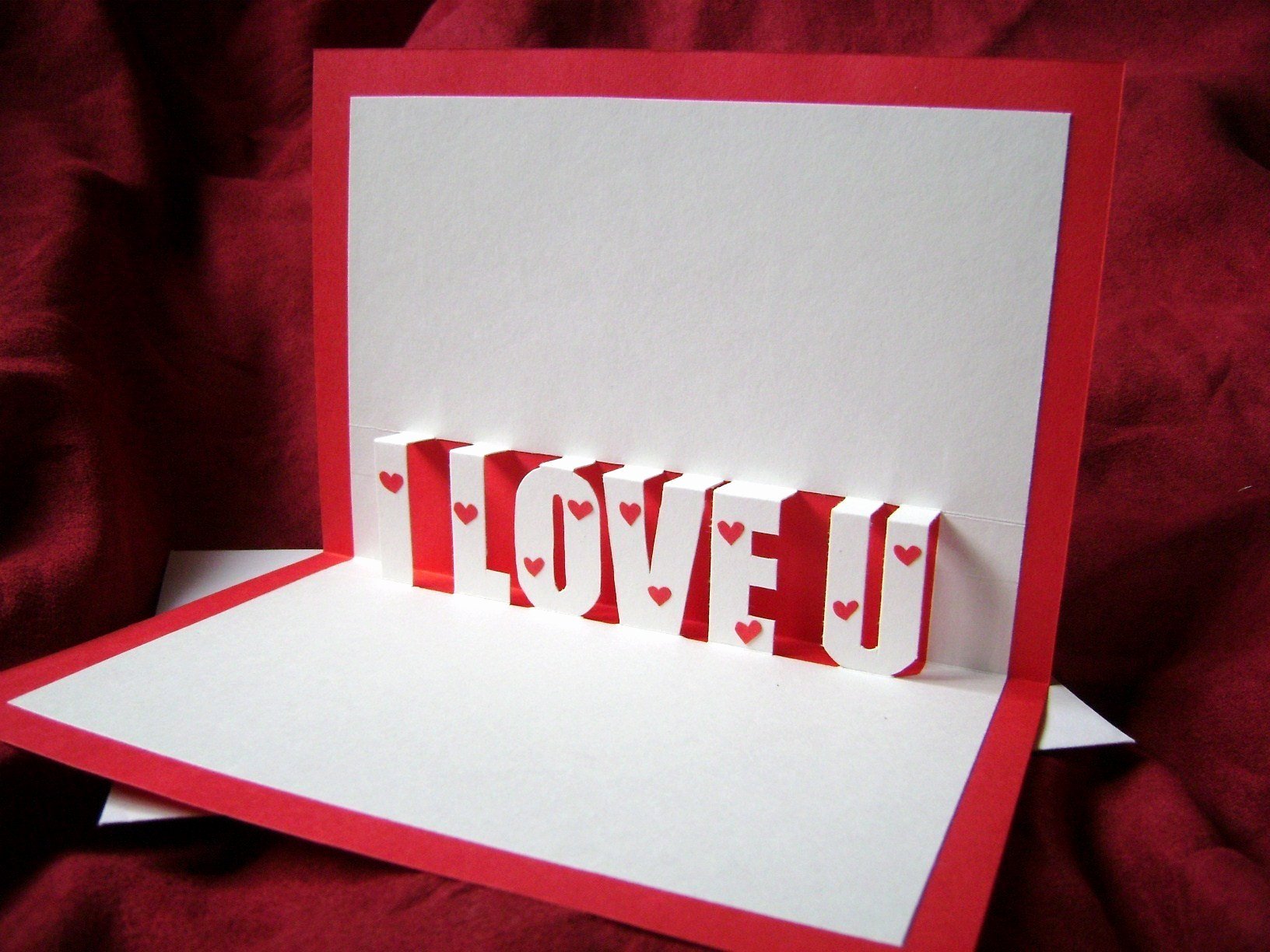 I Love You Pop Up Card Template Awesome I Love You Pop Up Card