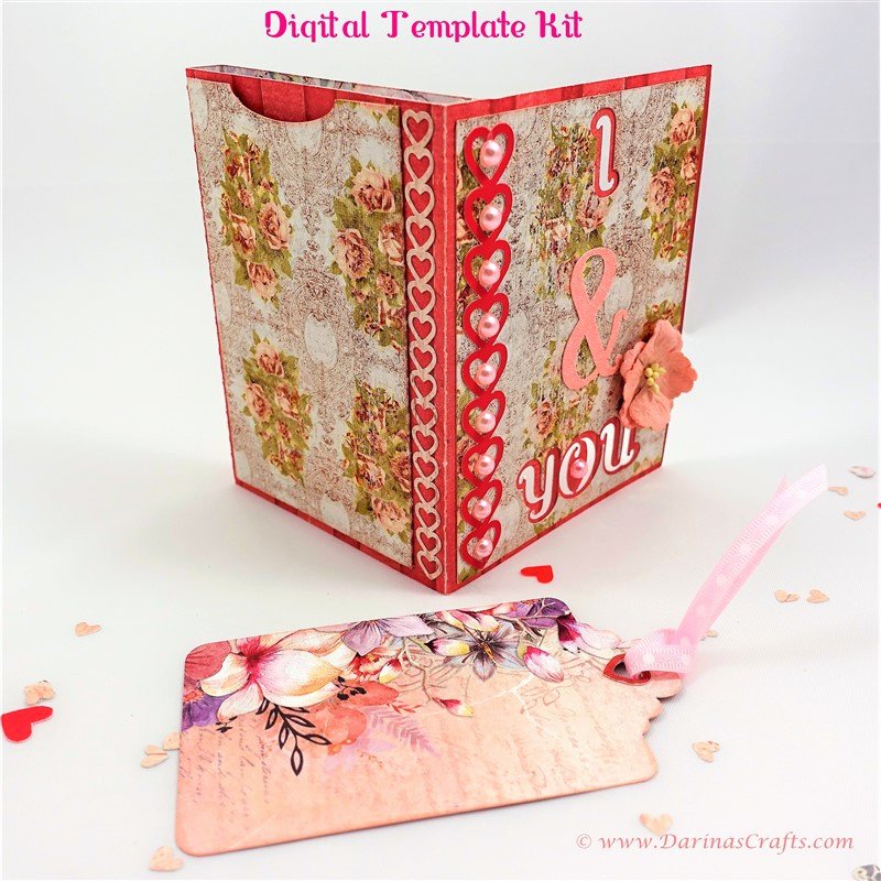 I Love You Pop Up Card Template Best Of I Love You Pop Up Diorama Card Digital Template