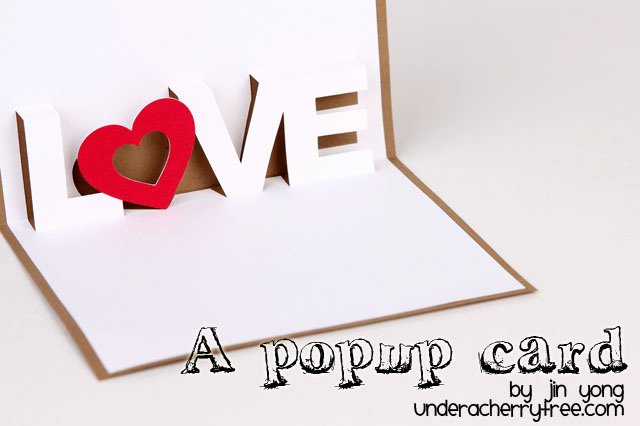 I Love You Pop Up Card Template Elegant Under A Cherry Tree Love A Pop Up Card Free