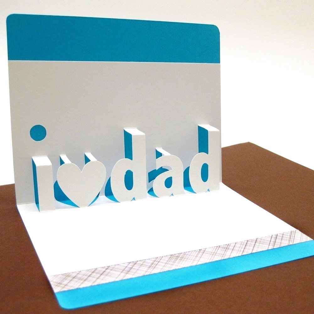 I Love You Pop Up Card Template New I Love Dad Pop Up Card