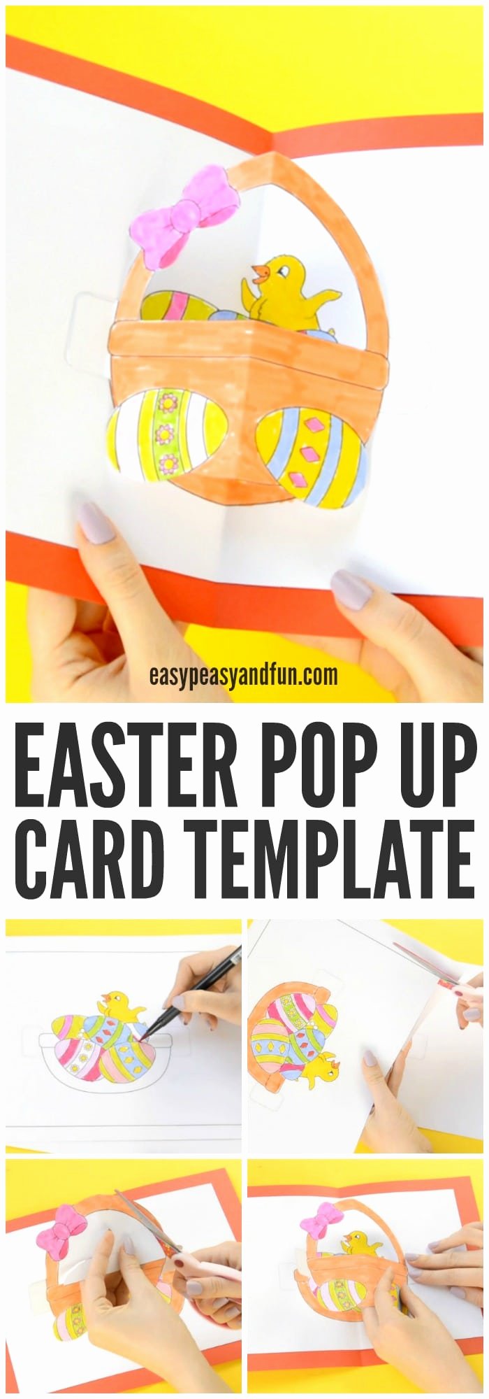 I Love You Pop Up Card Template Unique Diy Easter Pop Up Card Easy Peasy and Fun