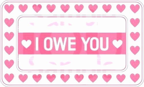 I Owe You Template Beautiful I Owe You Voucher – Juliesnail Templates