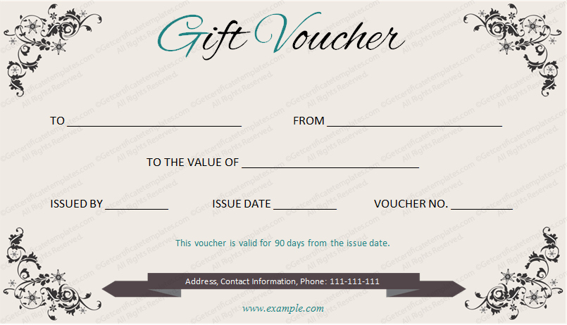 I Owe You Template Lovely Elegant Gift Voucher Template by Get Certificates