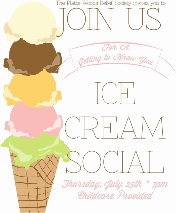 Ice Cream social Flyer Template Awesome Ice Cream social Poster Pta Ideas