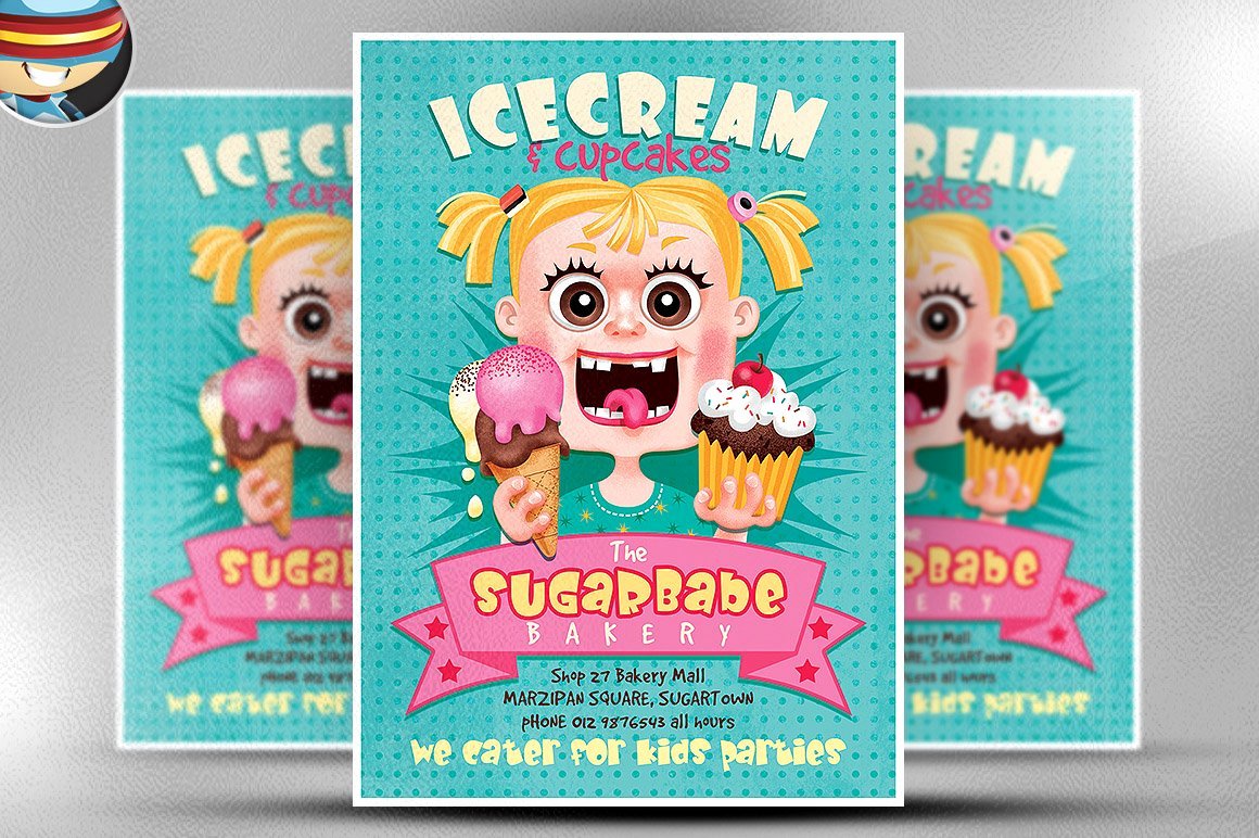 Ice Cream social Flyer Template Free Best Of Ice Cream Cup Cakes Flyer Template Flyer Templates