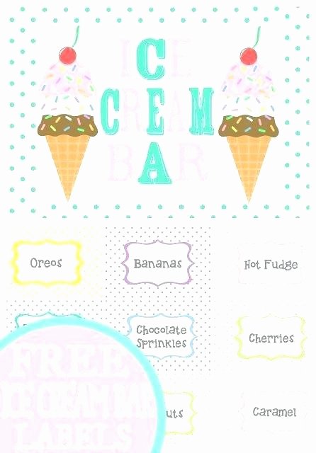 Ice Cream social Flyer Template Free Luxury Ice Cream Sundae Template – Gad Sworldfo