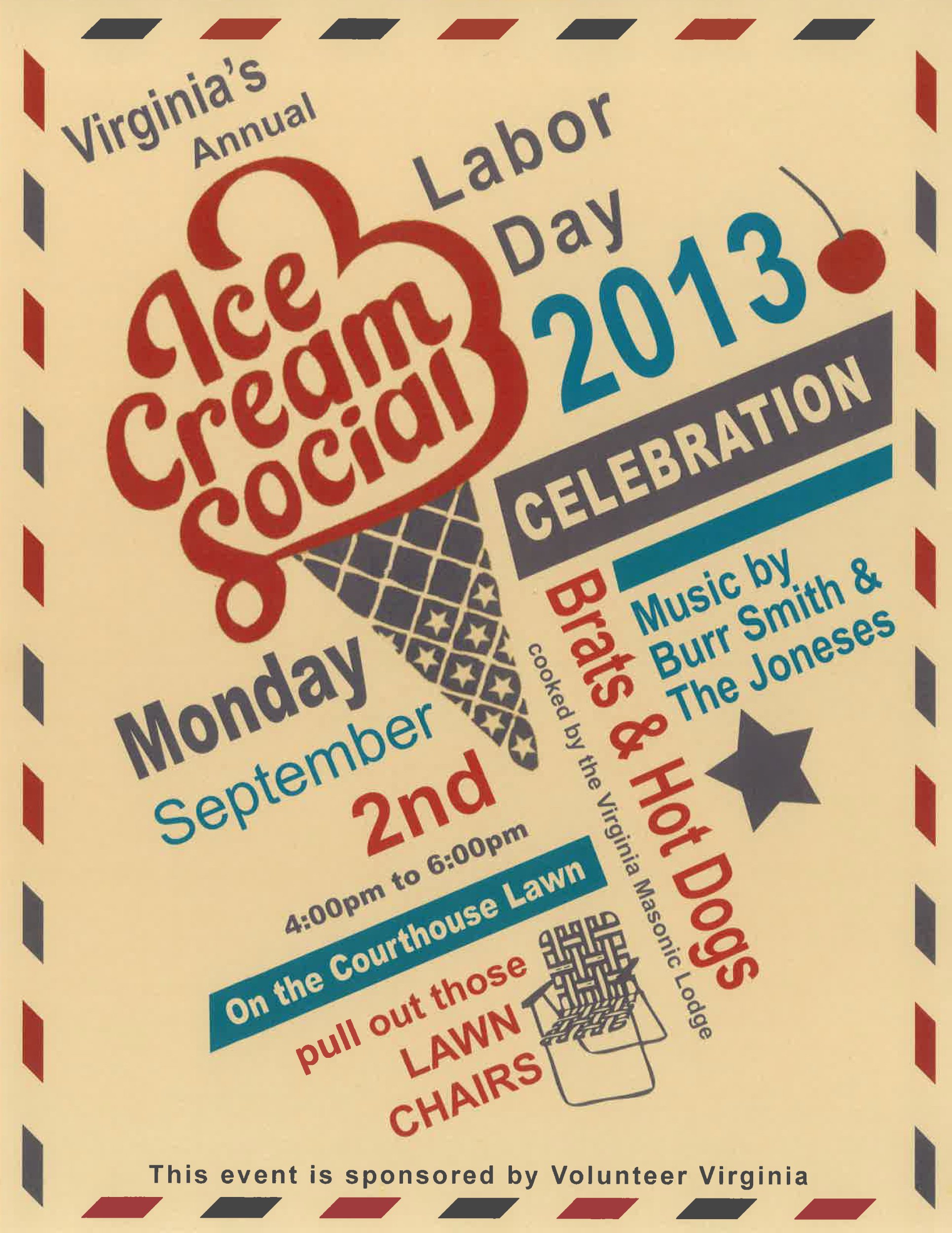 Ice Cream social Flyer Template New Labor Day 2013 Flyer