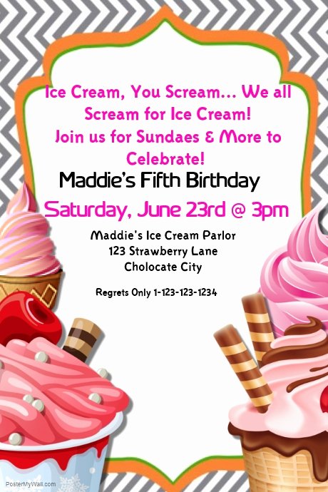 Ice Cream social Flyer Template New Postermywall