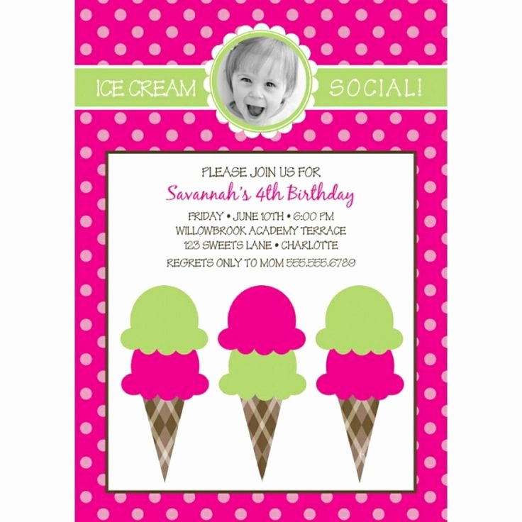 Ice Cream social Invite Template Beautiful 15 Best Invitation Template Images On Pinterest