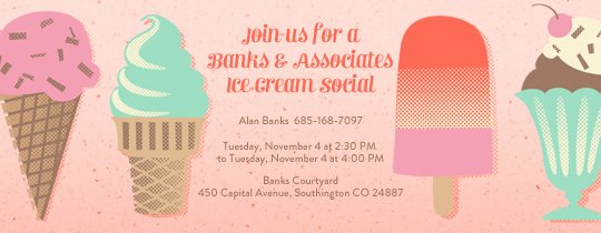 Ice Cream social Invite Template Best Of Invitations Free Ecards and Party Planning Ideas From Evite