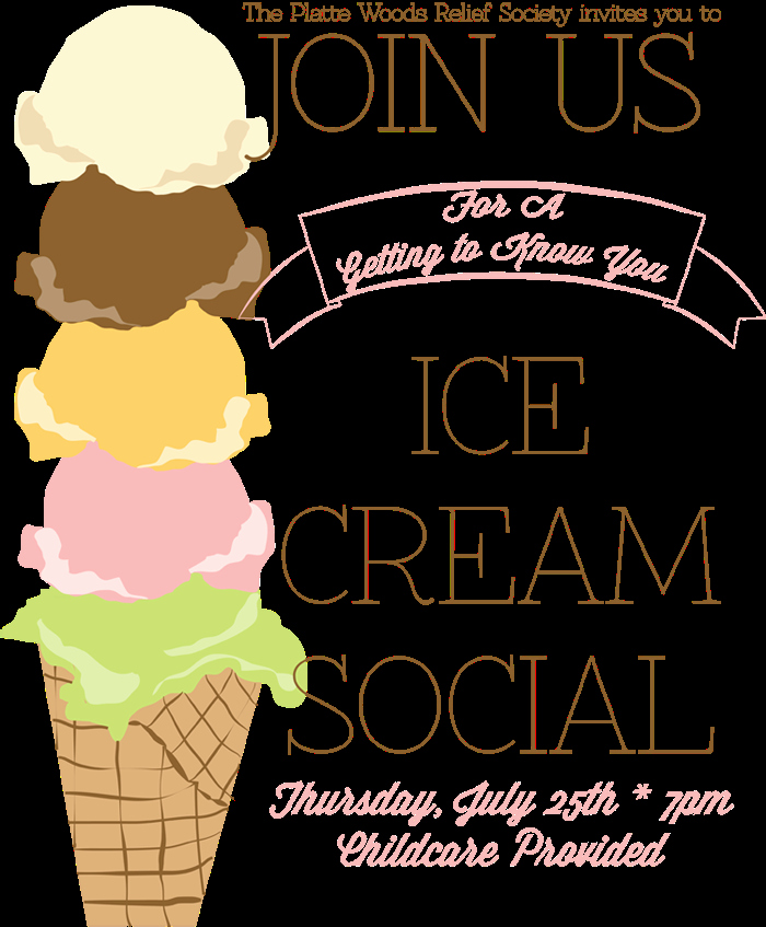 Ice Cream social Invite Template Unique Ice Cream social Poster Handmade In the Heartland