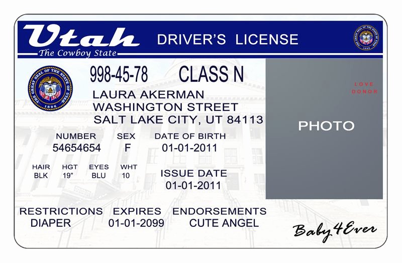 Id Card Template Photoshop Best Of This is Utah Usa State Drivers License Psd Shop