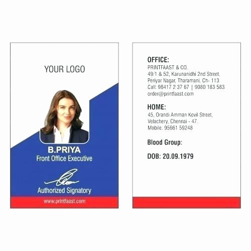 Id Card Template Photoshop Fresh School Id Templates