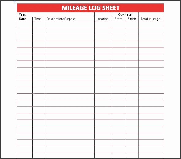 Ifta Trip Sheets Template Best Of 8 Bus Mileage Log Template Sampletemplatess