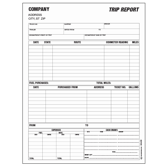 Ifta Trip Sheets Template Best Of Trip Envelopes Trip Expense Reports Bill Of Ladings