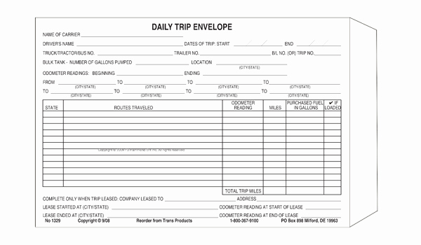 Ifta Trip Sheets Template Fresh 28 Of Daily Trip Log Template