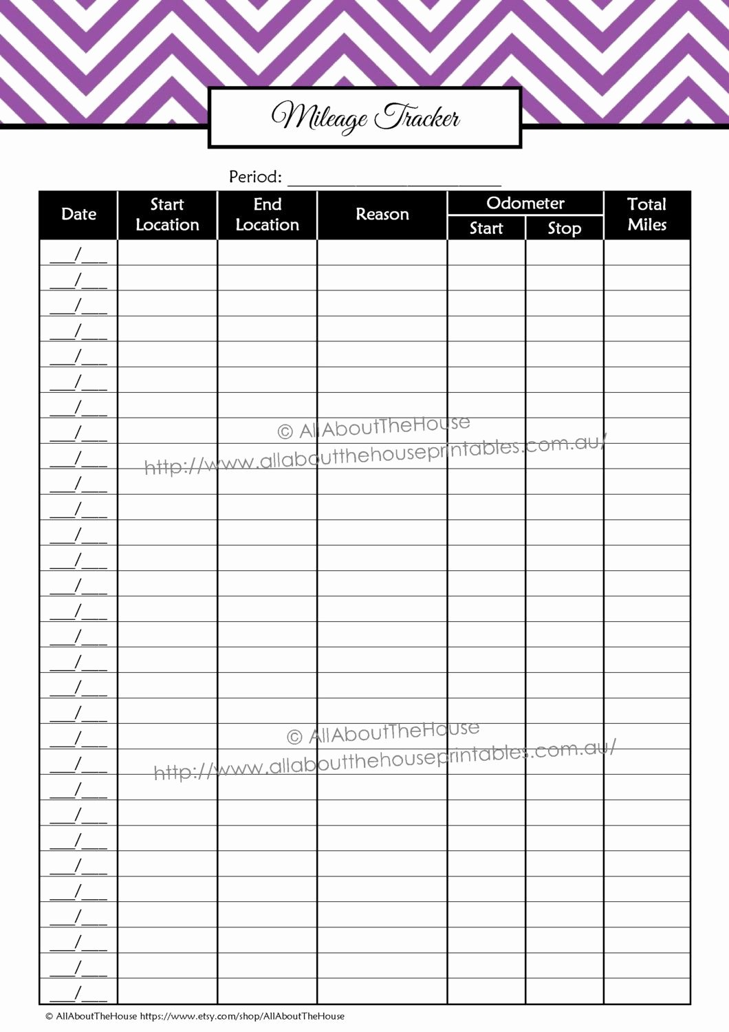 Ifta Trip Sheets Template Unique Mileage Log Tracker Business Printable Direct Sales