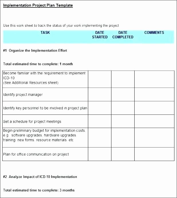 Implementation Plan Template Excel Fresh Erp Implementation Plan Template – Ddmoon