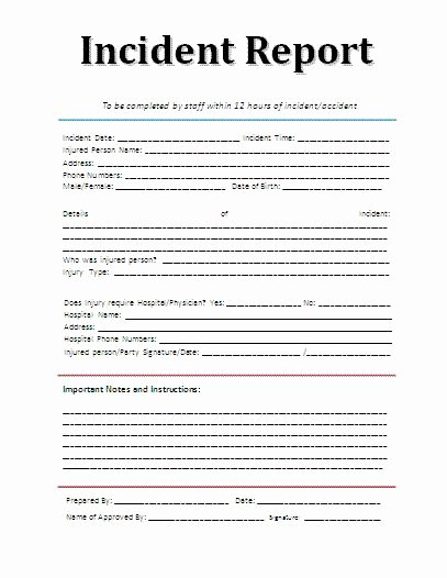 Incident Report Log Template Lovely Pinterest • the World’s Catalog Of Ideas