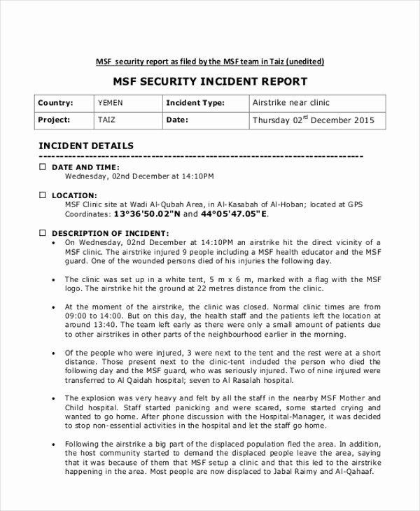 Incident Statement Letter Sample Fresh Incident Report Sample In Nursing 7 – New Pany Driver