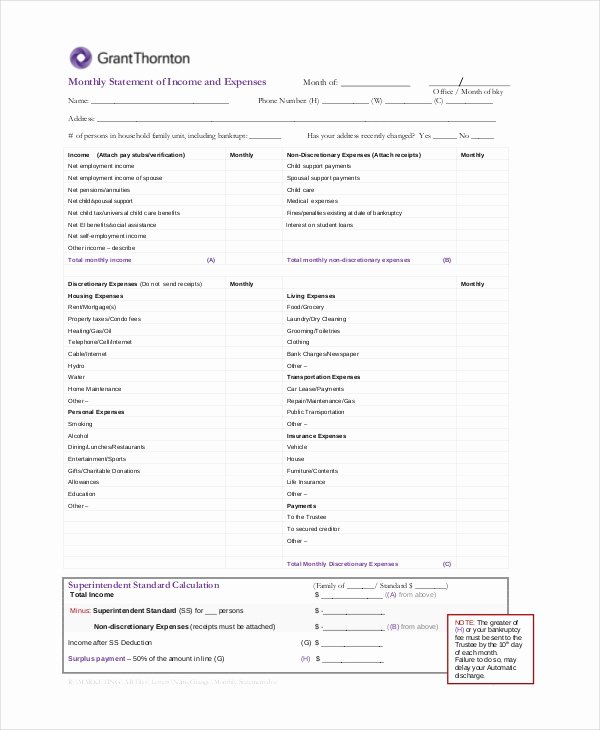 Income Statement Template Word Best Of In E Statement Free Pdf Excel Word Documents