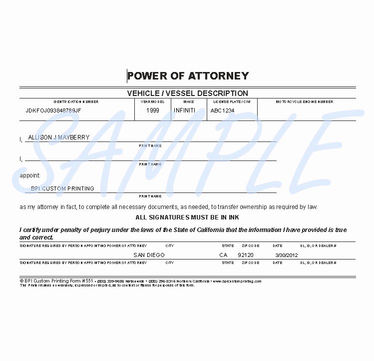 Indiana Bmv Power Of attorney Beautiful Ohio Bureau Motor Vehicles Power attorney form