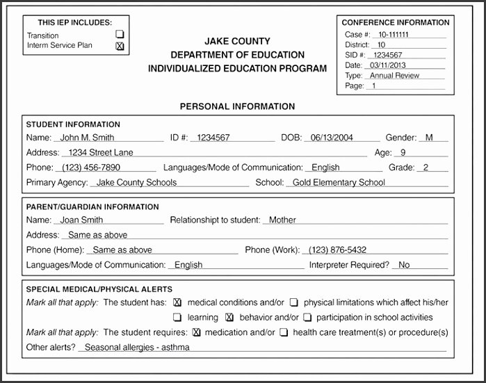 Individual Learning Plan Template Elegant 6 Individual Education Plan Template Sampletemplatess