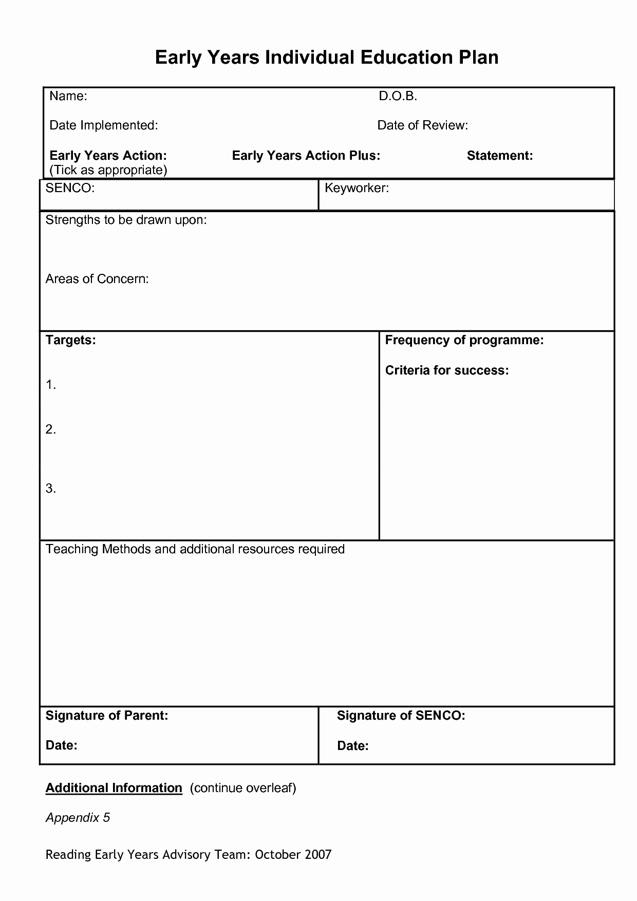 Individual Learning Plan Template Inspirational Education Templates