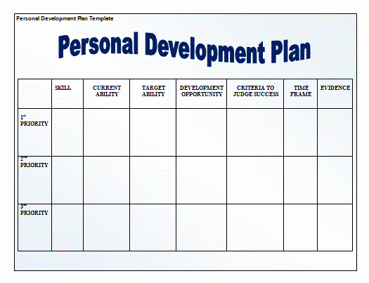 Individual Learning Plan Template Luxury 11 Personal Development Plan Templates