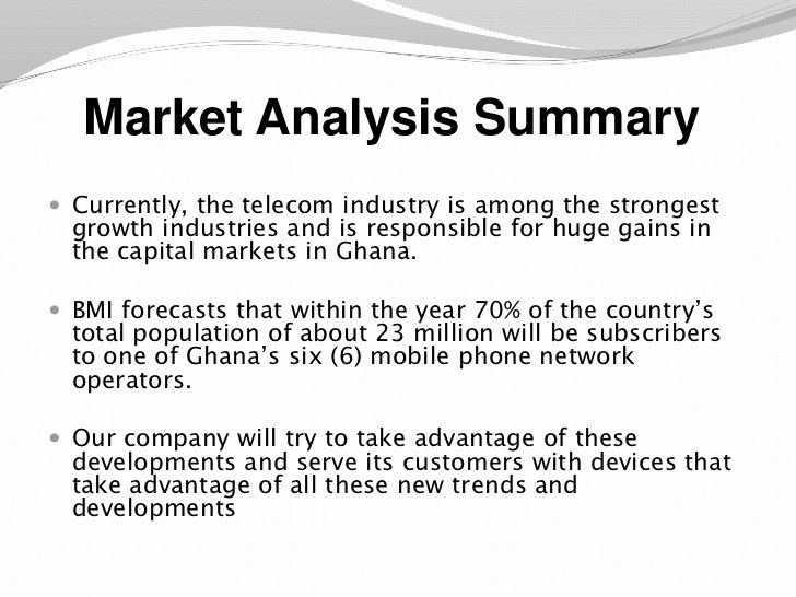 Industry Analysis Sample Fresh An E Business Plan Sample Presentation