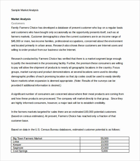 Industry Analysis Sample Unique 18 Marketing Template Doc Excel Pdf Psd