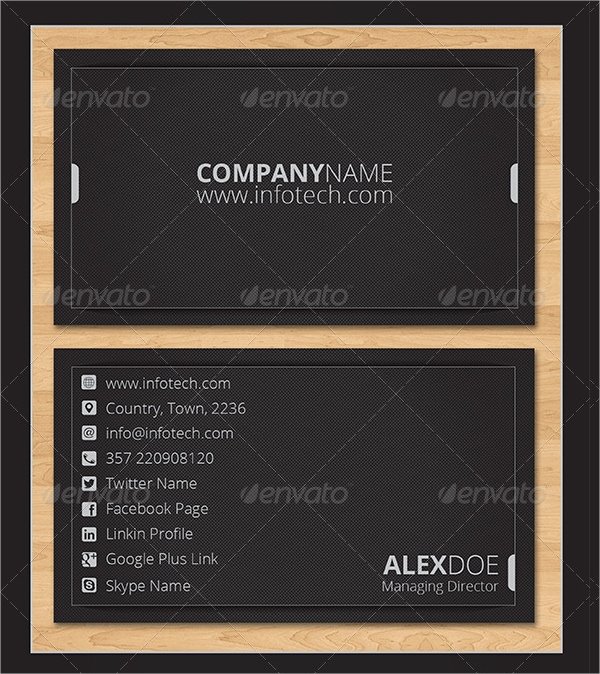 Info Card Template Best Of 18 Information Technology Business Cards Free Psd Ai