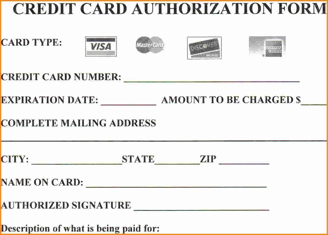 Info Card Template Best Of Looking to Credit Card Authorization form then