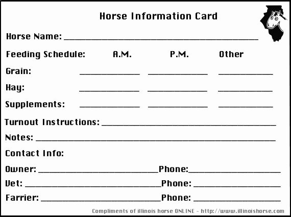 Info Card Template Lovely Horse Stall Info Card Barn Ideas Pinterest