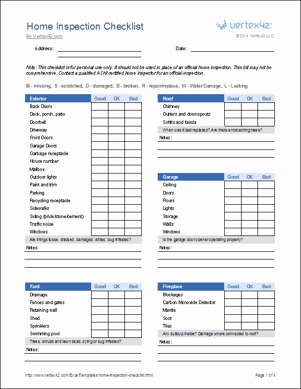Inspection Log Sheet Elegant Home Inspection Checklist