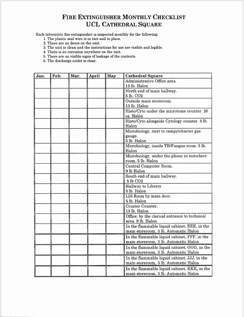 Inspection Log Sheet Unique Index Of Cdn 12 1997 8