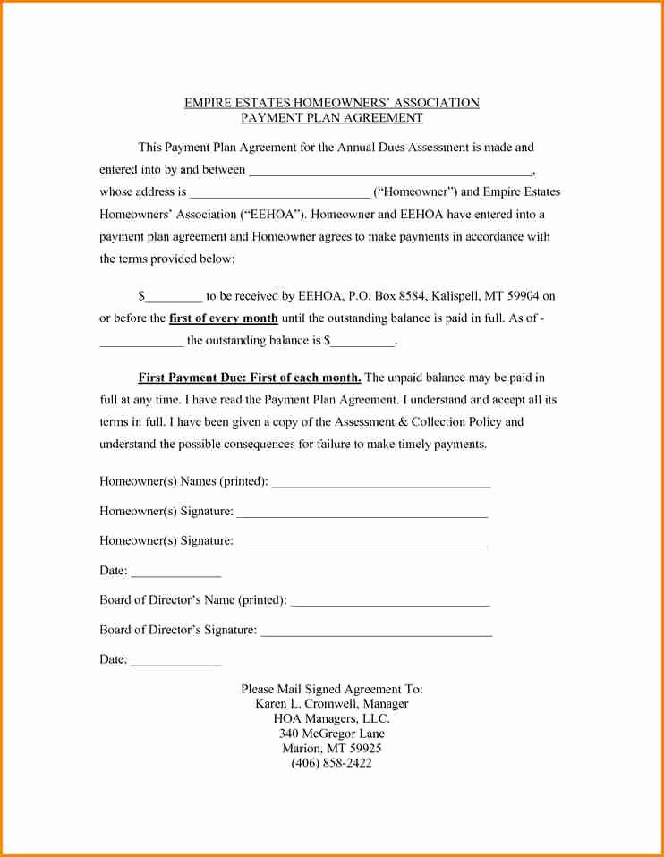 Installment Payment Plan Agreement Template Beautiful 5 Installment Payment Plan Agreement Template