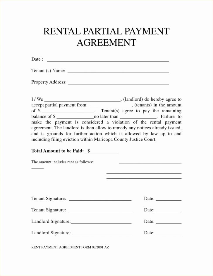 Installment Payment Plan Agreement Template Inspirational Partial Payment Installment Agreement form