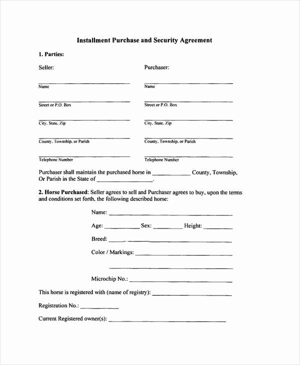 Installment Payment Plan Agreement Template Lovely 8 Installment Agreement Sample forms Free Sample