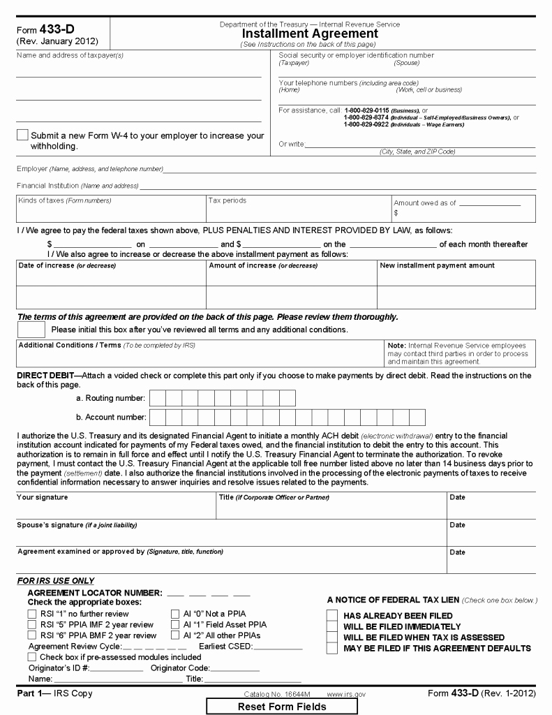 Installment Payment Plan Agreement Template Luxury Steps &amp; forms to Prepare An Installment Agreement