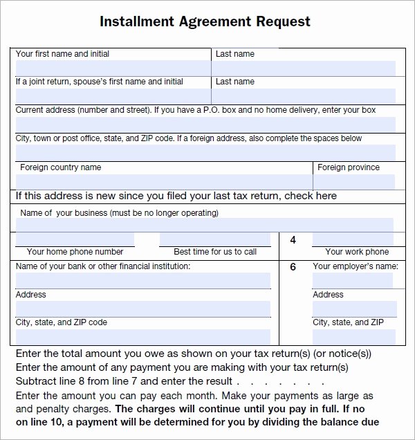 Installment Payment Plan Agreement Template Unique Installment Agreement 5 Free Pdf Download