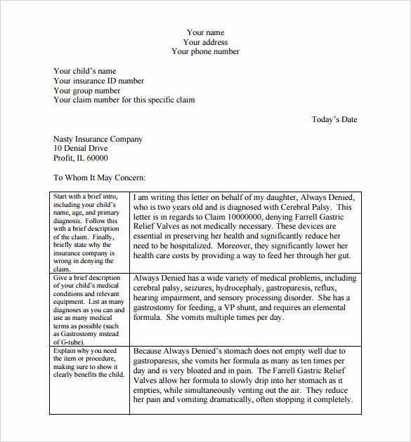 Insurance Denial Letter Template Beautiful 18 Appeal Letter Templates Pdf Doc