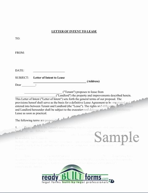 Intent to Rent Letter Fresh Sample Letter Intent to Lease Retail Space Loi Letter