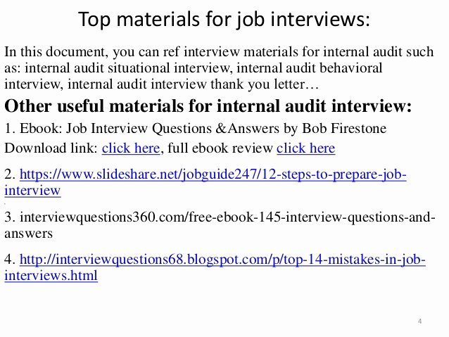 Internal Auditor Interview Questions Unique top 25 Internal Audit Interview Questions Answers Pdf