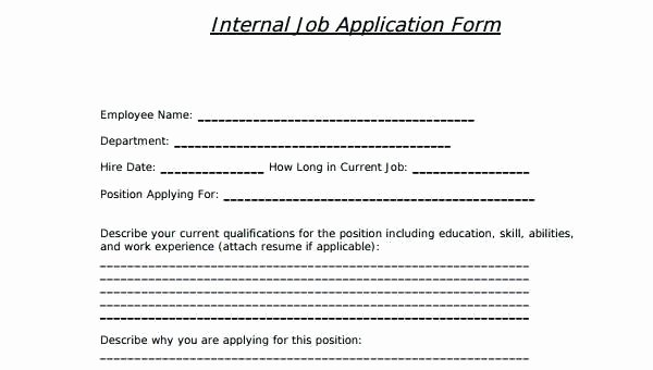 Internal Job Posting Template Unique Internal Job Application form Template – Cryptomicefo