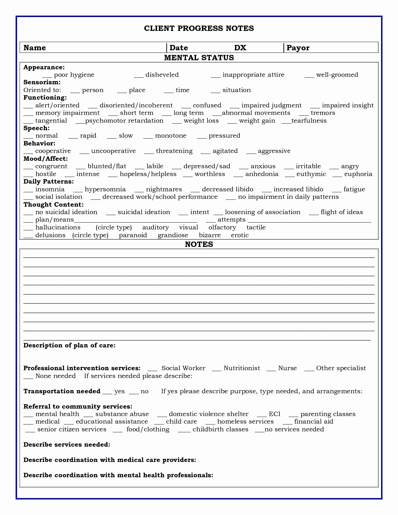 Internal Medicine Progress Note Template Elegant Progress Note Template