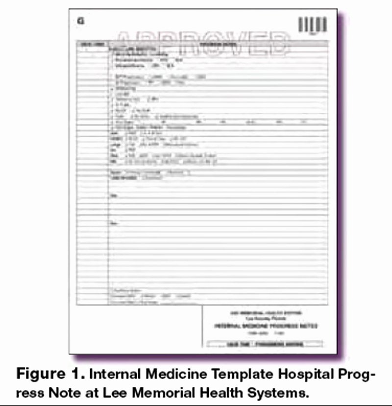 Internal Medicine Progress Note Template Elegant the Template Progress Note A Timesaving Innovation