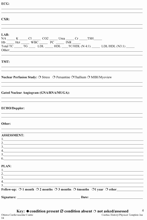 Internal Medicine Progress Note Template